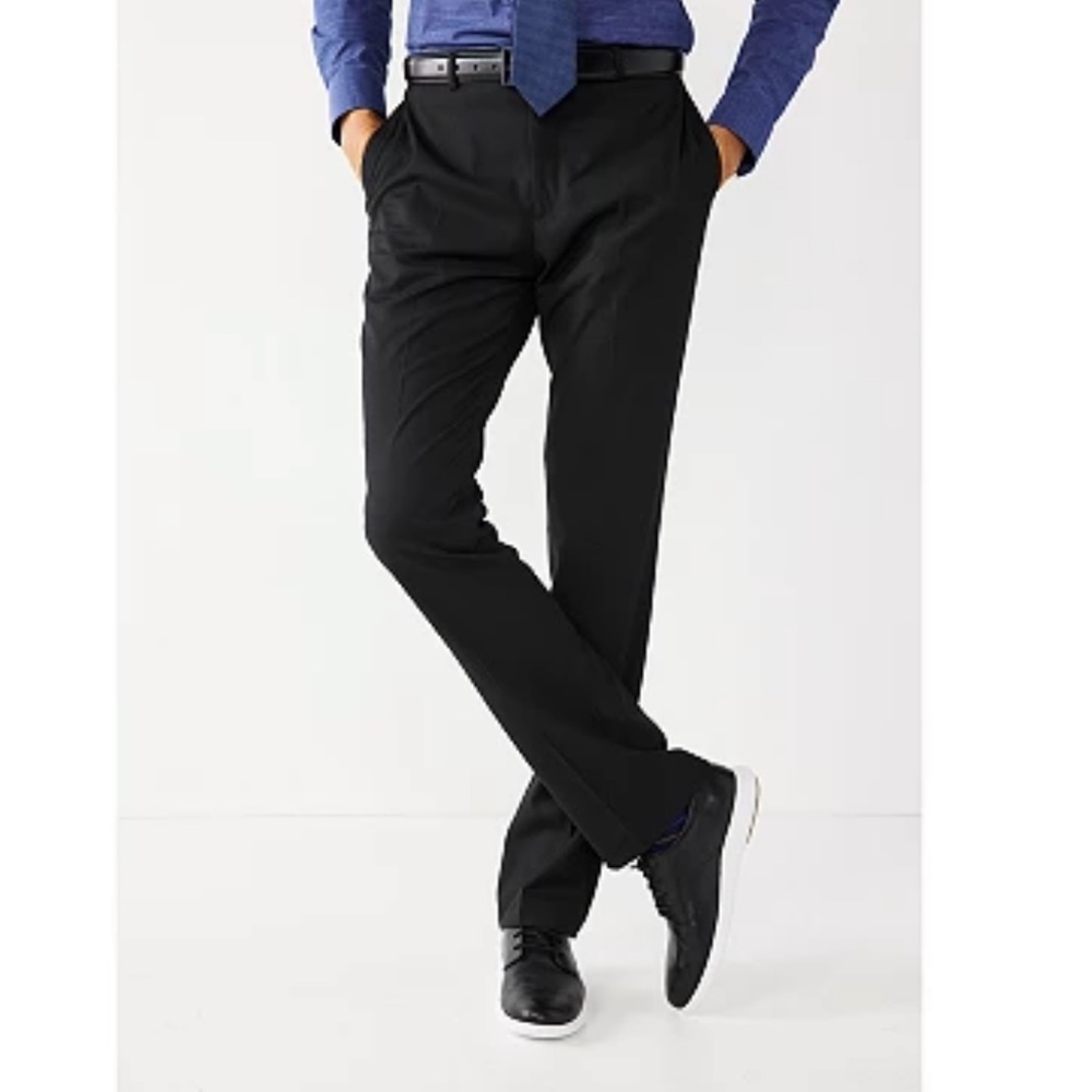 Men's Apt. 9 Premier Flex Performance Slim Fit Suit Pants Black size 28/30